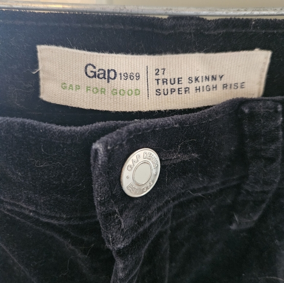 Black Velvet, high rise, skinny jeans, GAP - Picture 4 of 4